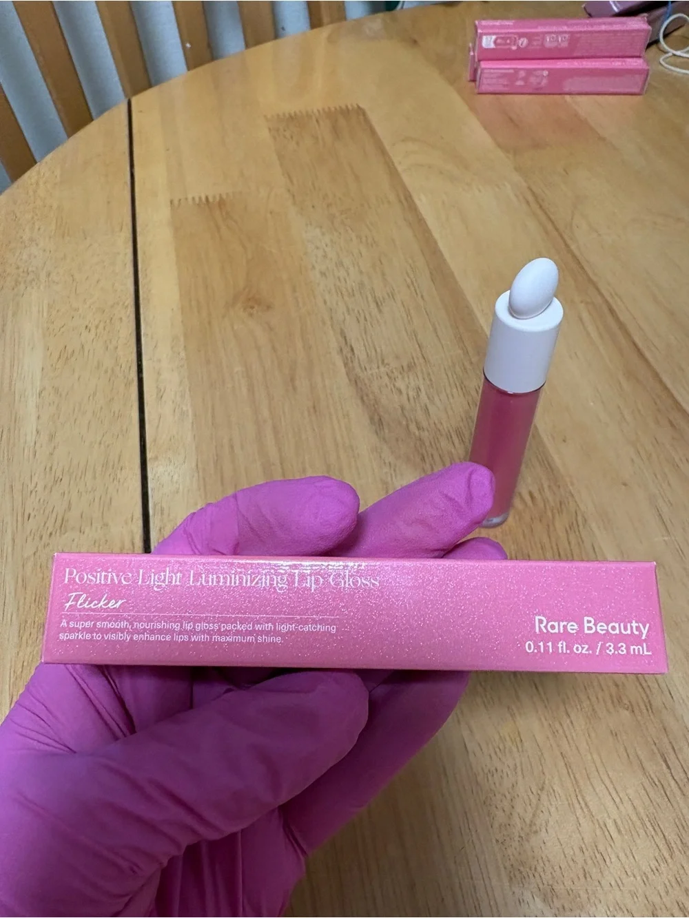 Rare BeautY Positive Light Luminizing Lip Gloss FLICKER, 0.11oz, BNIB, AUTHENTIC